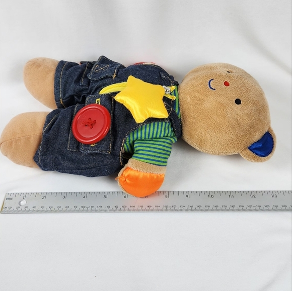 Melissa & Doug, K's Kids “Teddy Wear” Bear, Learn To Dress (No Shoes) Plush 13” - Picture 6 of 7